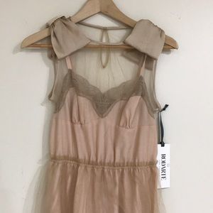Rodarte for Target nude tulle lace slip dress